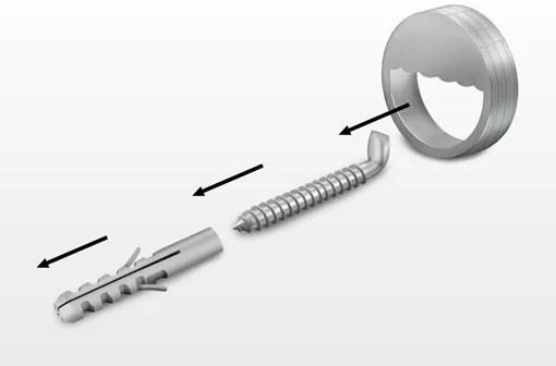 Vešiak na stenu No.YK36 Šedé hviezdy