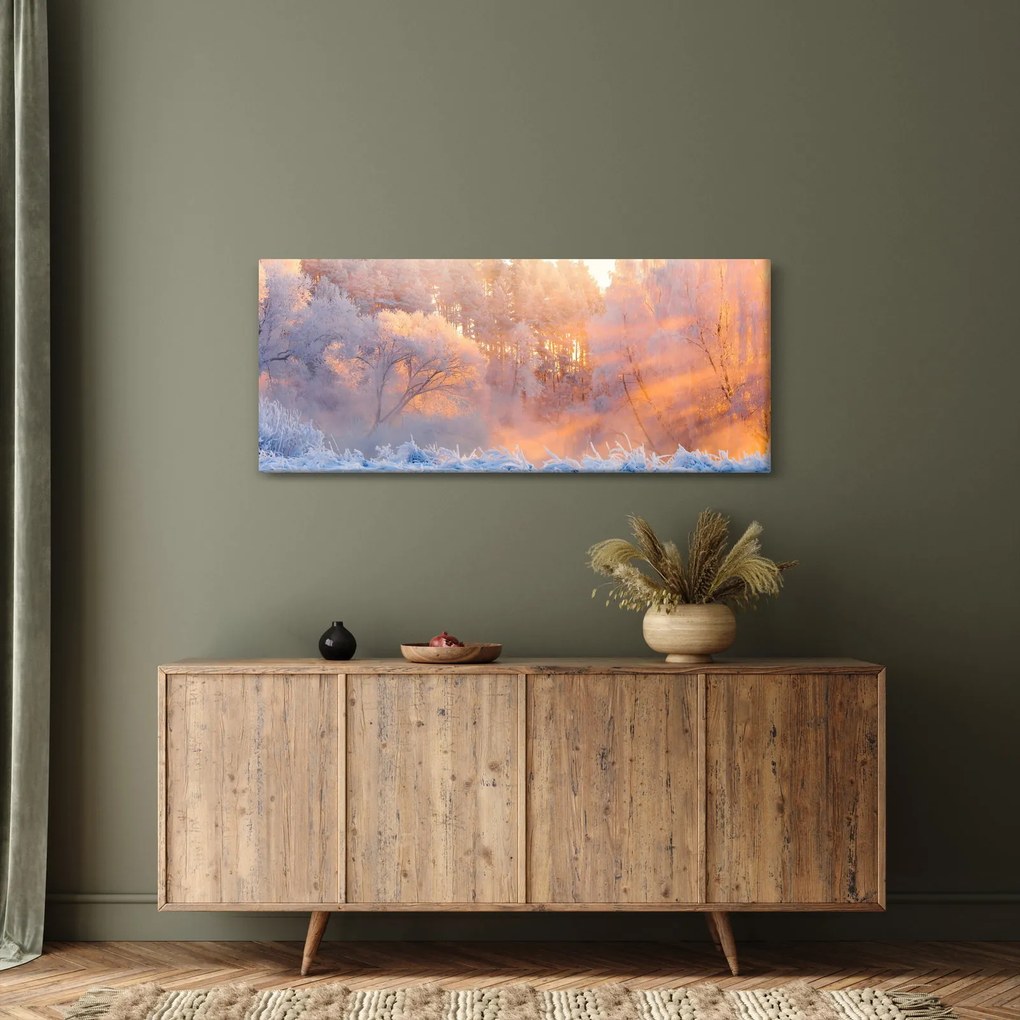 Obraz - Mrazivé svitanie (120x50 cm)