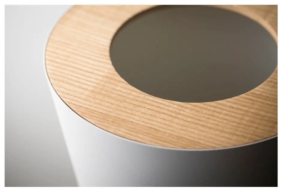 Biely/v prírodnej farbe kancelársky oceľový odpadkový kôš 10 l Rin – YAMAZAKI