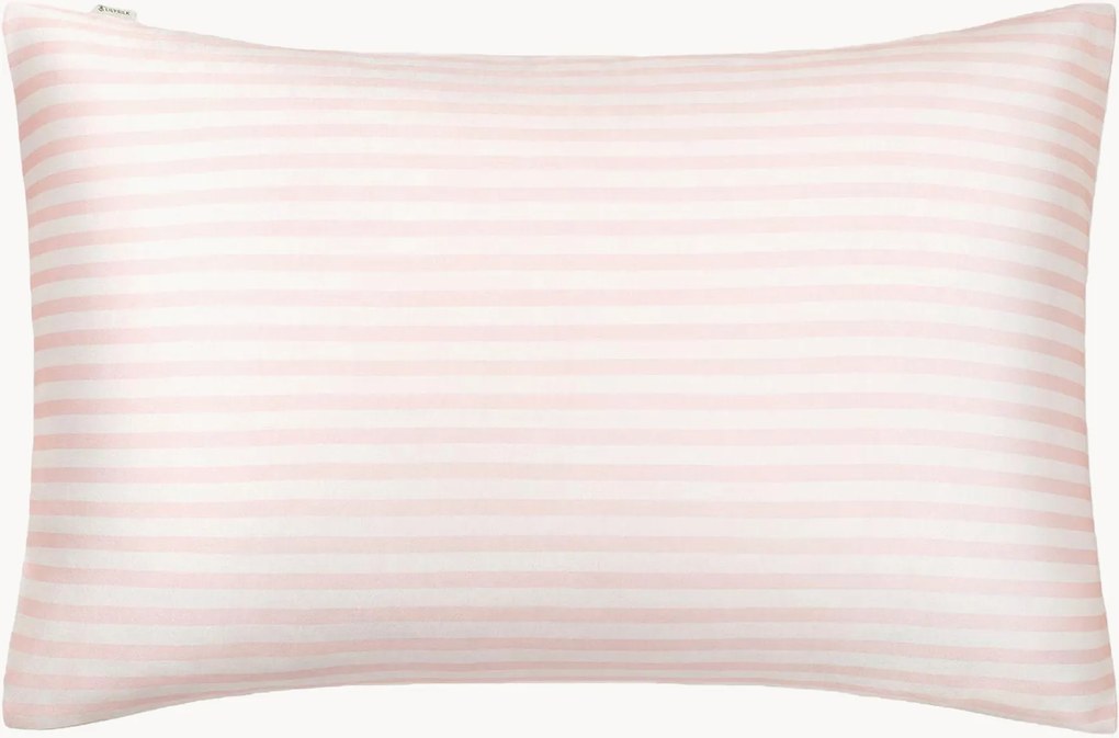 Obliečka na vankúš z hodvábu charmeuse Striped