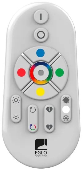 Eglo - LED RGB Stmievateľný panel SALOBRENA-C LED/30,5W/230V hnedá + DO