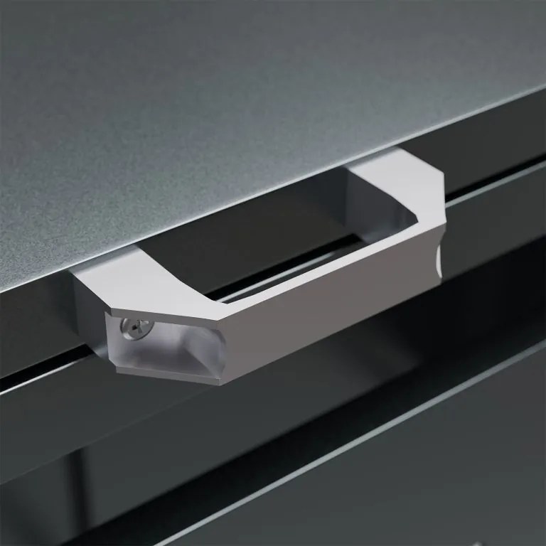 Kovový prístrešok pre 4 popolnice, antracit, 264×116×80 cm