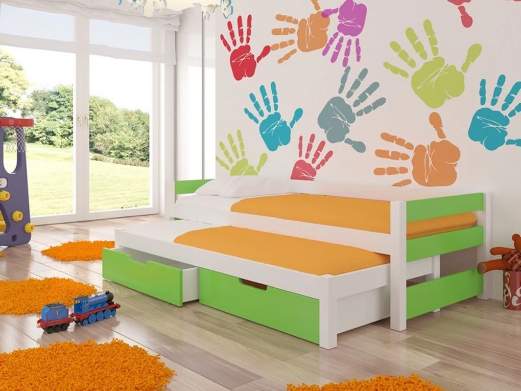 Rozkladacia detská posteľ 200x90 cm. Akcia -20%. Vlastná spoľahlivá doprava až k Vám domov. 1052110
