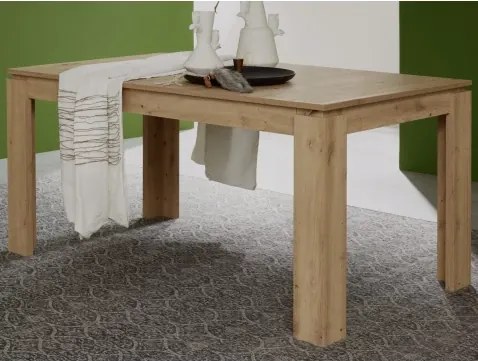 Rozkladací jedálenský stôl Universal 160x90 cm, dub Wotan%