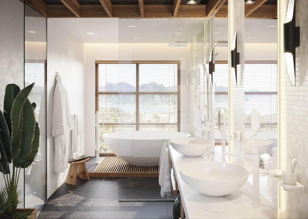 Hansgrohe AddStoris, kozmetické zrkadlo Ø188 mm, biela matná, HAN-41791700