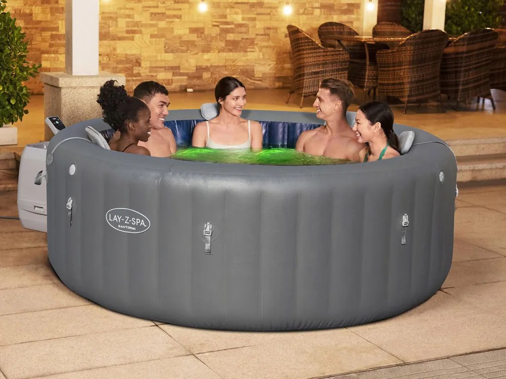 Vírivka Lay-Z-Spa SANTORINI PRO 7 LED hydromassage pre 5-7 osôb Bestway  6001T