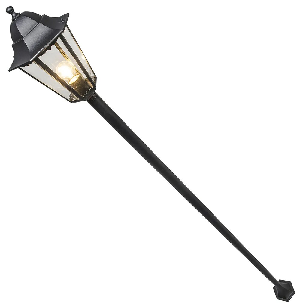 Klasická vonkajšia stojaca lampa čierna 170 cm IP44 - New Orleans 1