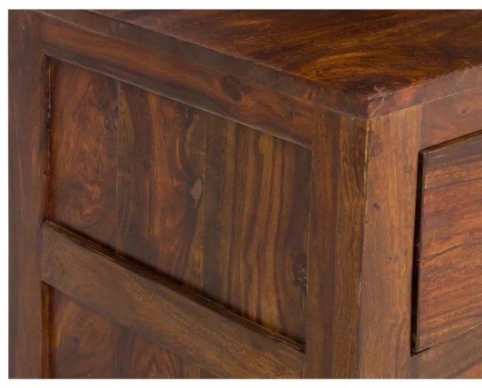 furniture-nabytek.cz - Masívny príborník Palison z palisandru, lakovaný, hnedý – 140×42×80 cm