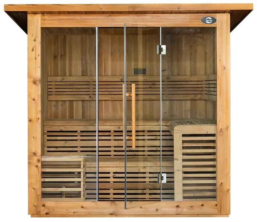 M-SPA - Záhradná sauna CLASSIC 200 x 150 x 200 cm + Saunová pec HARVIA Vega BC90