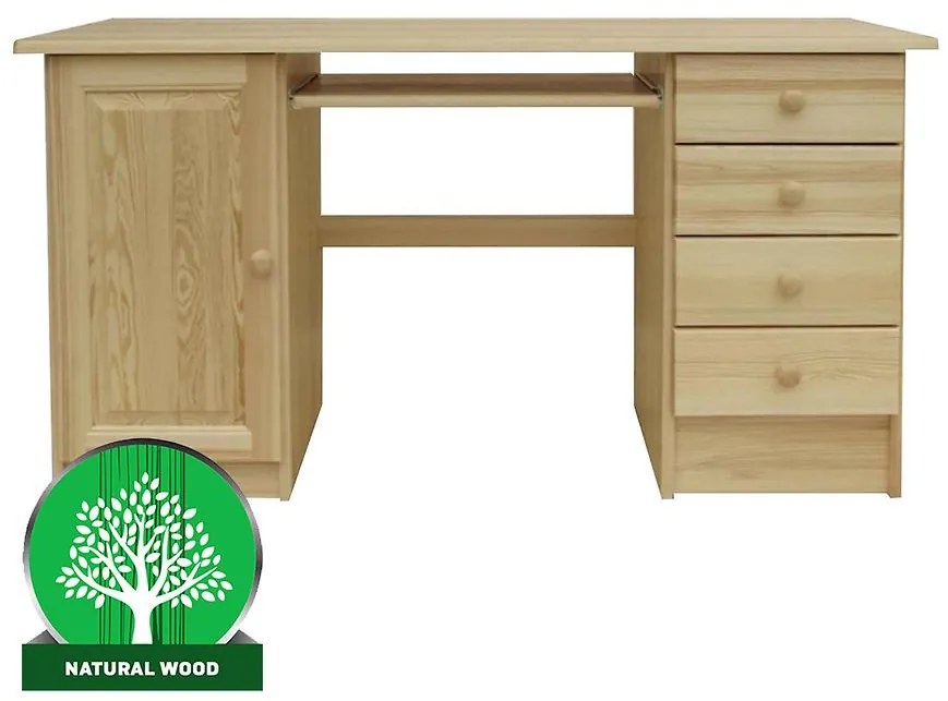 Písací stôl B-145 2KSD borovica