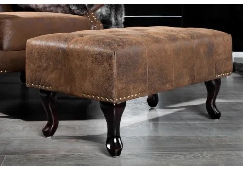 Taburetka 40466 Modern Barock Antik Hnedá  - Komfort-nábytok