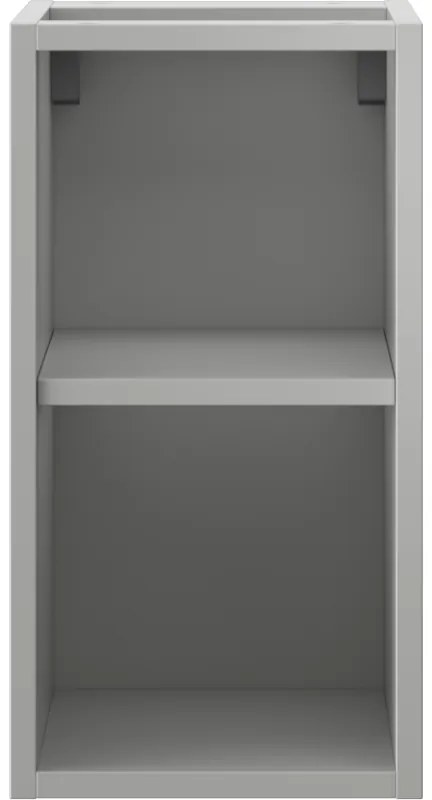 Mexen Box-A, otvorená skrinka s policou 25 cm, sivá matná, 91AX2-0250-470-0-62