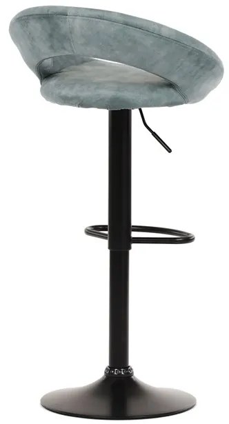 Autronic BONTEC Barová stolička, modrá, látka, AUB-822 BLUE4 Farba: Modrá