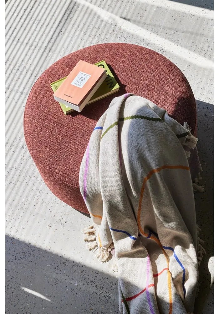 Červený taburet Marshmellow – Hübsch