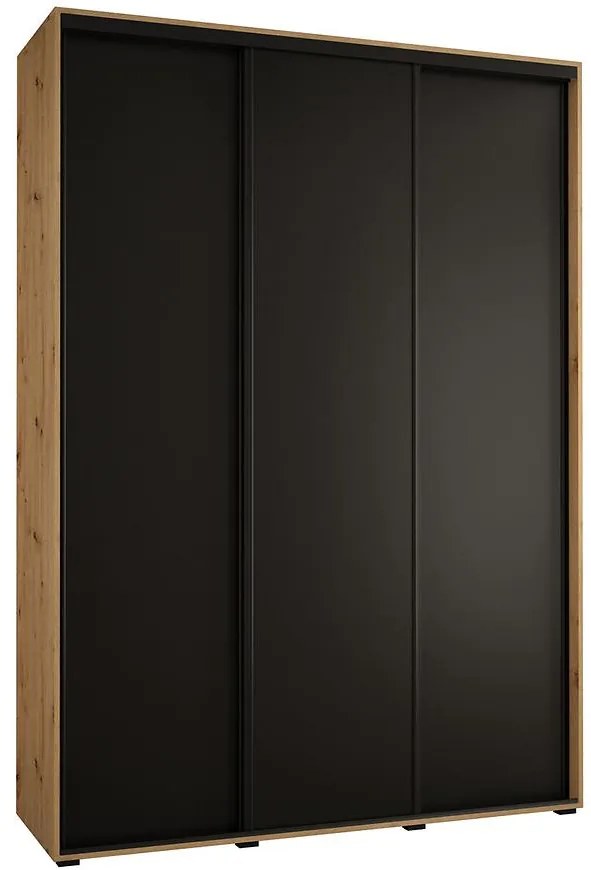 Skriňa 45 Canaris 1 200 artisan/čierna/čierna