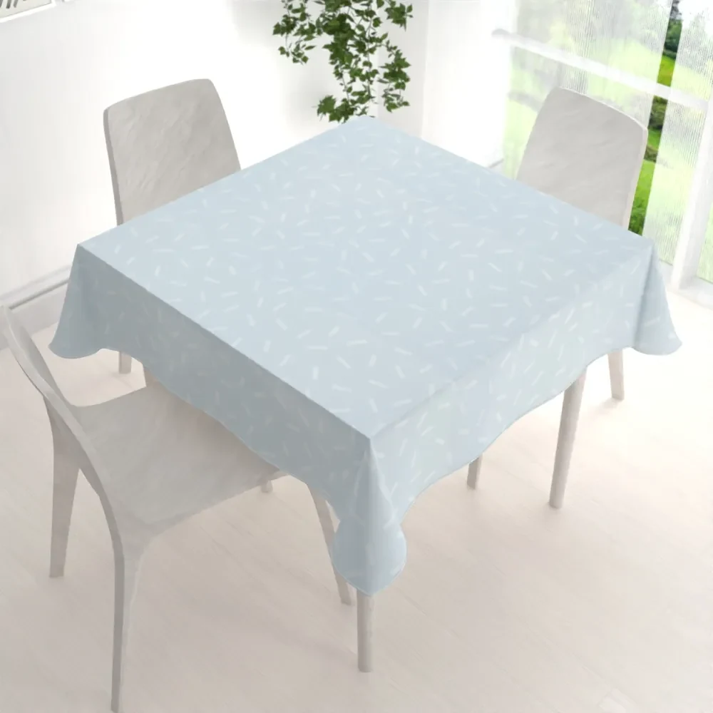 Biante Dekoračný štvorcový obrus PM-063 Konfety na pastelovo modrosivom 80x80 cm