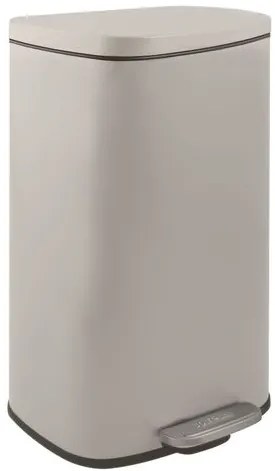 Spirella pedálový odpadkový kôš AKIRA matná šedo-hnedá oceľ soft-close 30 L 10.21566