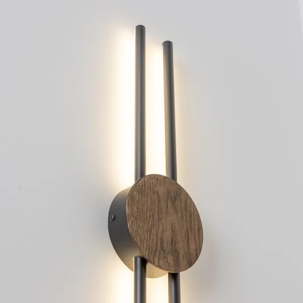 Brilagi - LED nástenné svietidlo WOODY COLLINE LED/15W/230V 80 cm dub orech