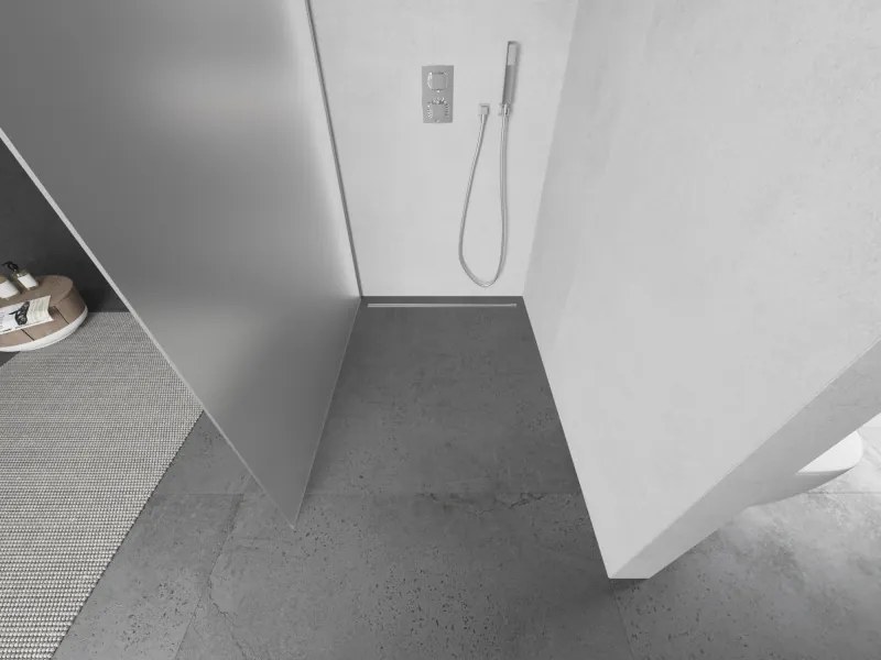 Mexen Kioto sprchová zástena 90x200 cm 8 mm, chrómový profil, sklo efekt námrázy, 800-090-101-01-30