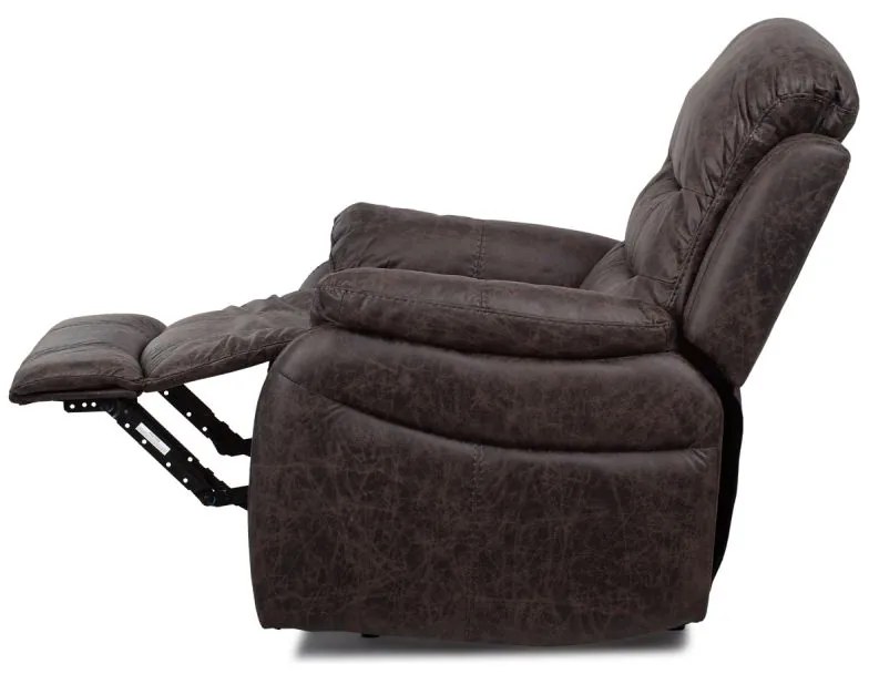 TV-4086 BR,  Elegantné kreslo v hnedej látke