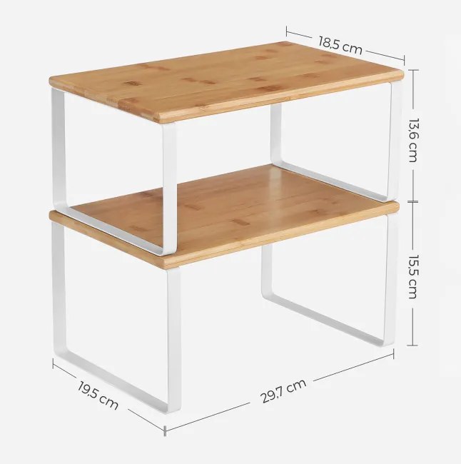 Set 4 kuchynských políc KCS010N01