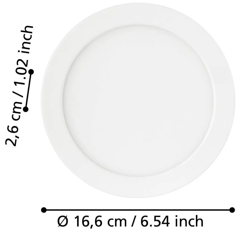 Biele LED podhľadové stropné svietidlo FUEVA 5 – EGLO