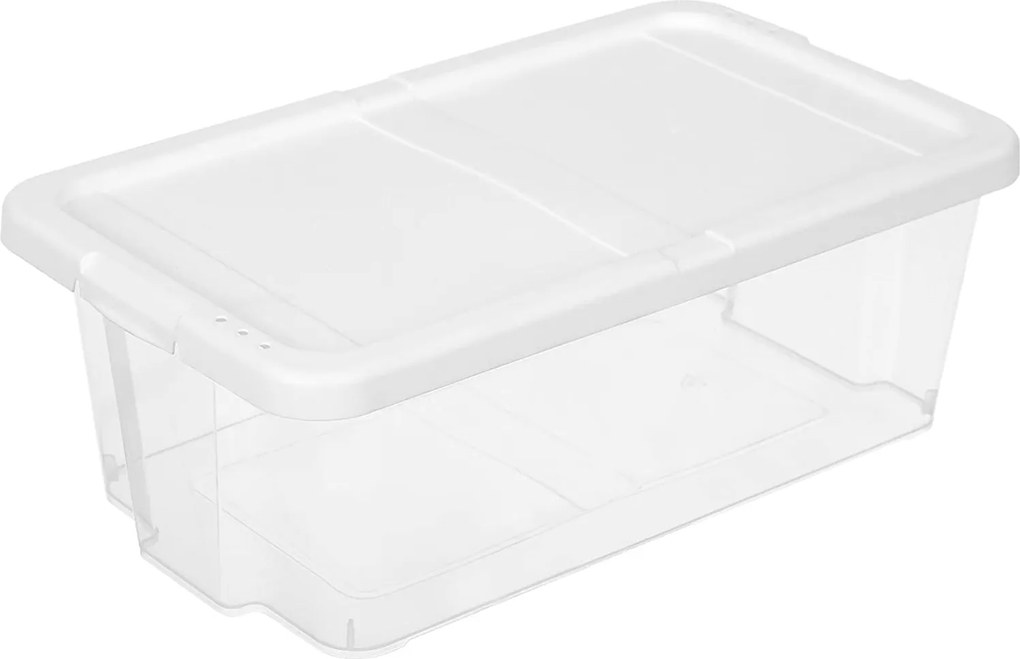 12 úložných boxov, plastový box na topánky, transparentné