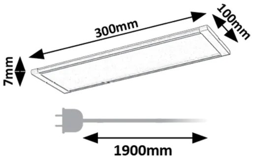 Rabalux 78021 - LED Podlinkové svietidlo so senzorom TARELO LED/6W/230V