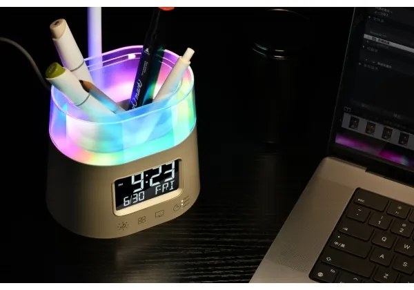 Immax 08980L-LED RGBW Stmievateľná lampa s držiakom na ceruzky FALCON LED/10W/5V