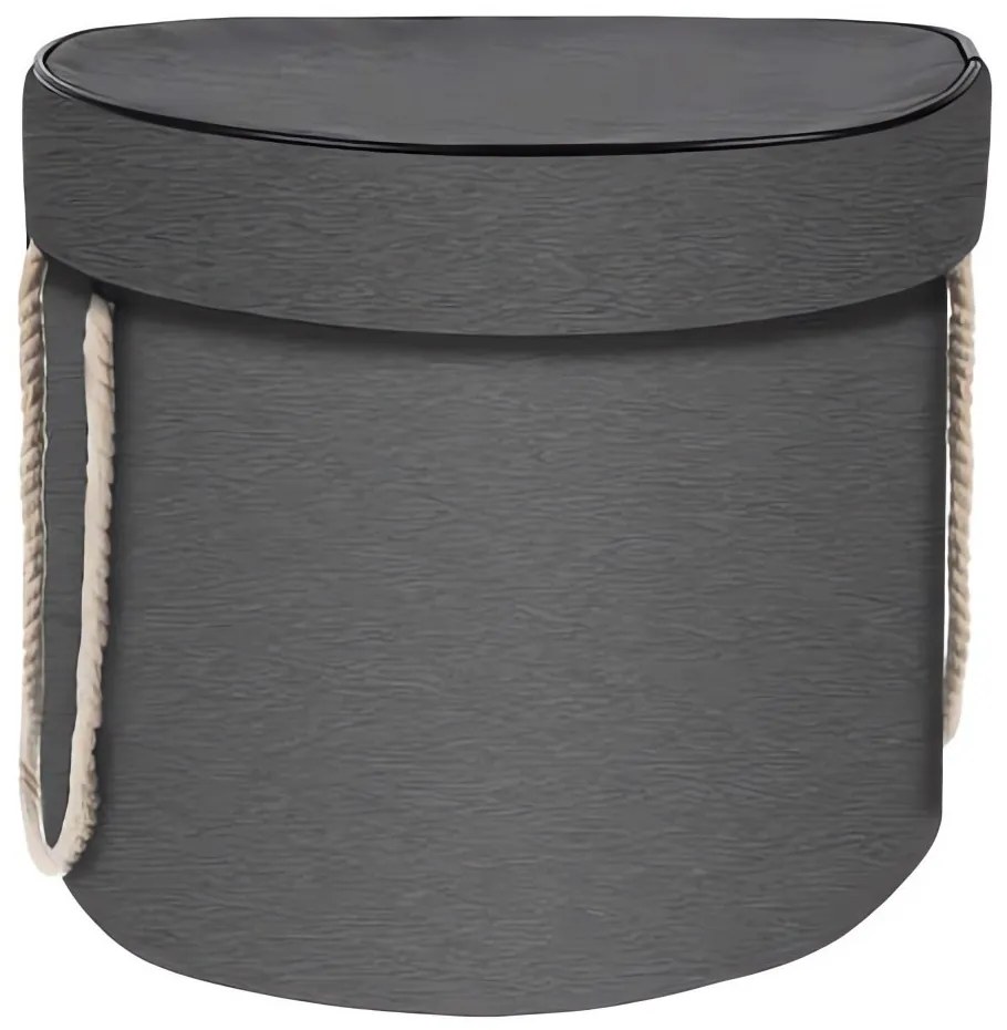 Kruzzel 19556 Skladací kôš na hračky s hracou podložkou 2v1 šedožltá