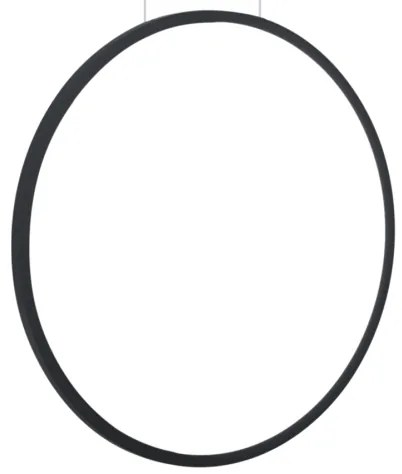 LED závesný luster na lanku SATURNO LED/28W/230V pr. 50 cm IP44 čierna