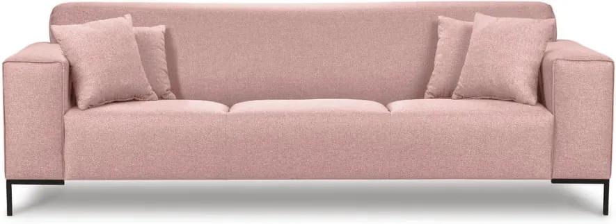 Ružová pohovka Cosmopolitan Design Seville, 264 cm