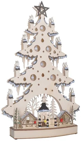 Solight 1v282 - LED Vianočná dekorácia LED/2xAA/teplá biela stromček