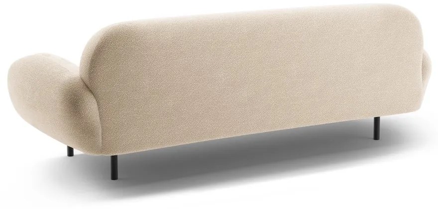 Béžová pohovka z textílie buklé 208 cm Poppy – Micadoni