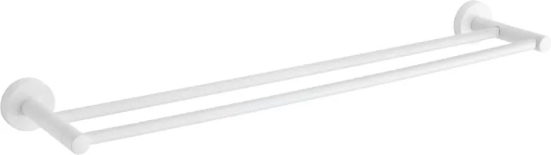 Mexen Remo dvojitý vešiak na uteráky, biela- 7050725-20