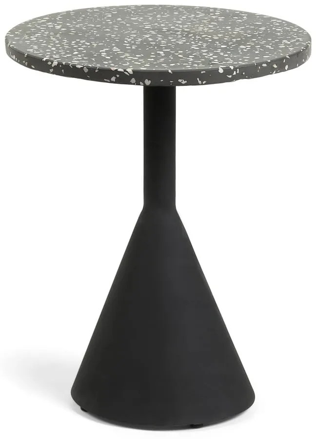 Okrúhly záhradný stolík s terrazzo doskou ø 40 cm Melano – Kave Home