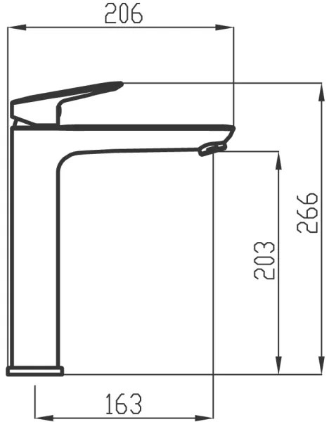 Novaservis - Umývadlová batéria METALIA 26,6 cm lesklý chróm