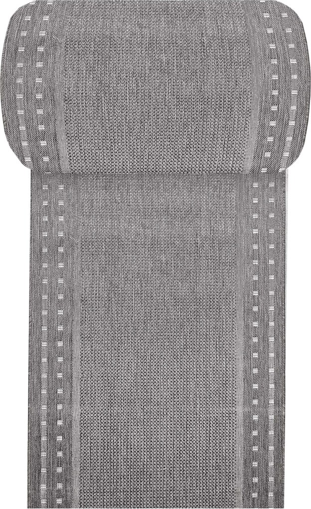 DY ZARA 11 obojstranný koberček s výšivkou, sivý Rozmer: 60 cm