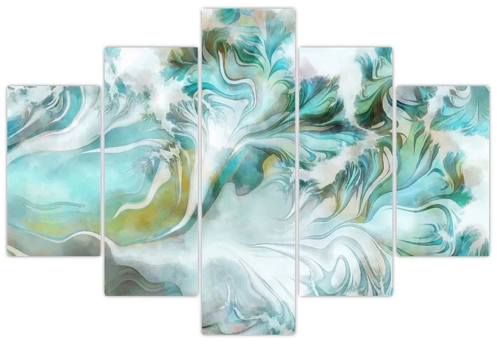 Obraz - Maľba abstraktných vzorov (150x105 cm)