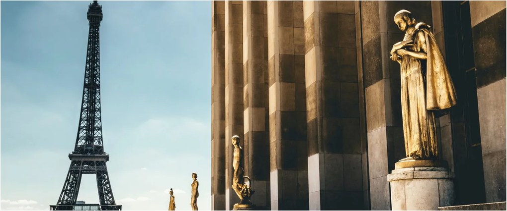 Obraz z Trocaderského námestia, Paríž (120x50 cm)
