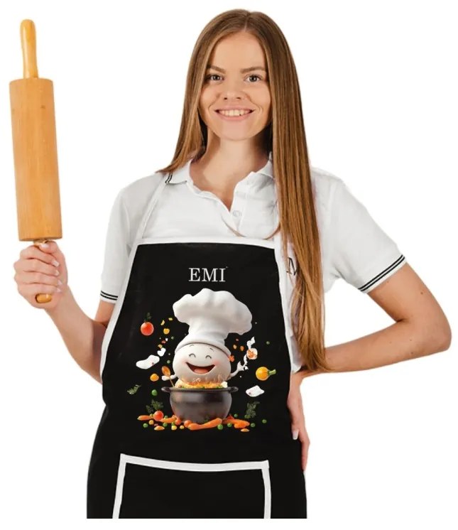 Kuchynská zástera Gusto EMI, sivá