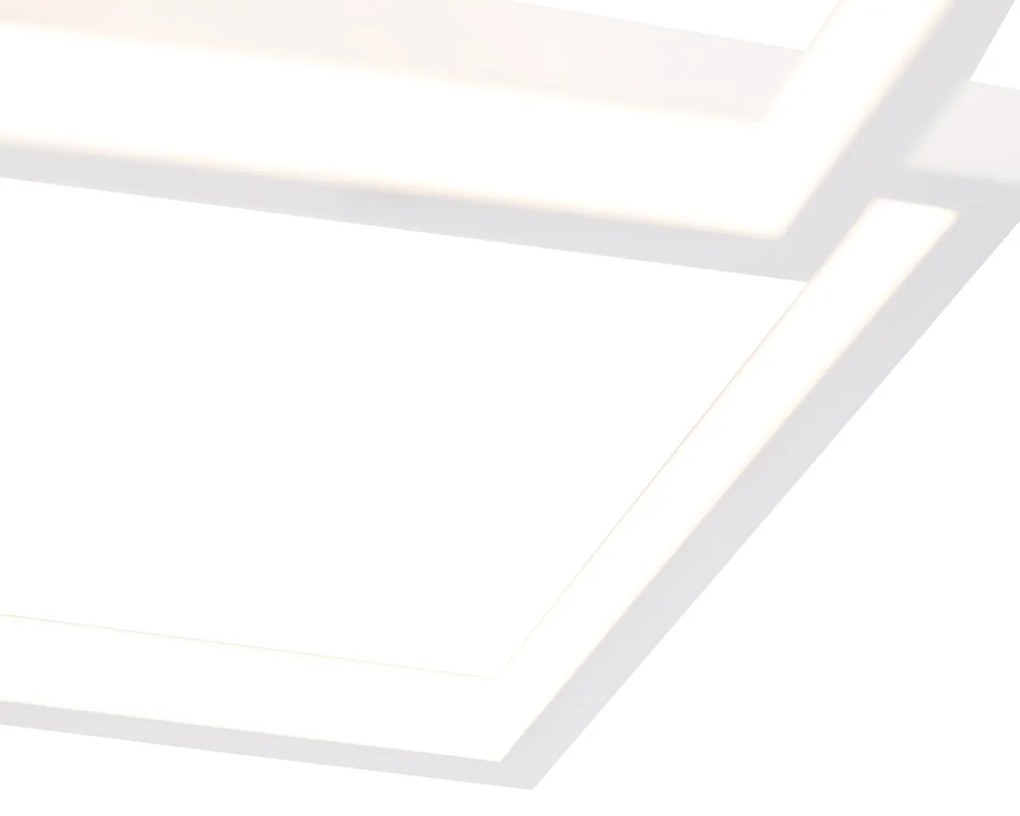Stropné svietidlo biele vrátane LED 3 stupňové stmievateľné 4 svietidlá - Lejo