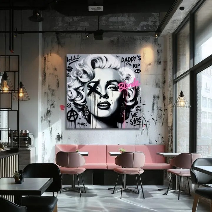 Obraz na plátne - Hollywoodska Legenda Marilyn Monroe 100x100 cm