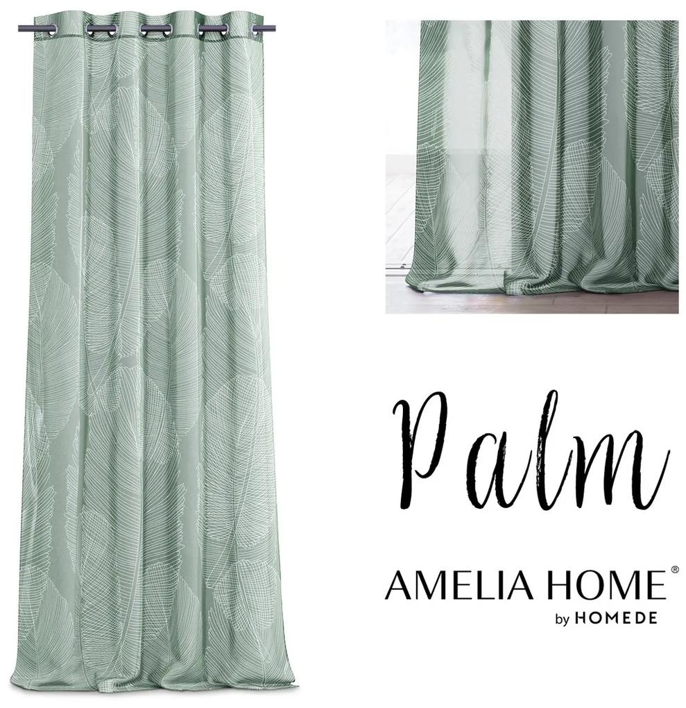 Záves AmeliaHome Palm Aj zelený