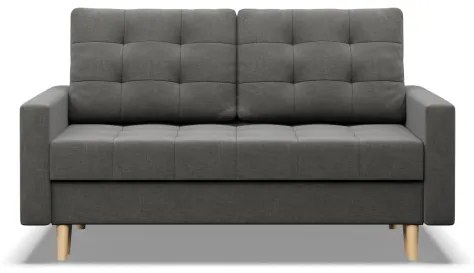 Dvojmiestna pohovka ELMA rozkladacia, tmavosivá