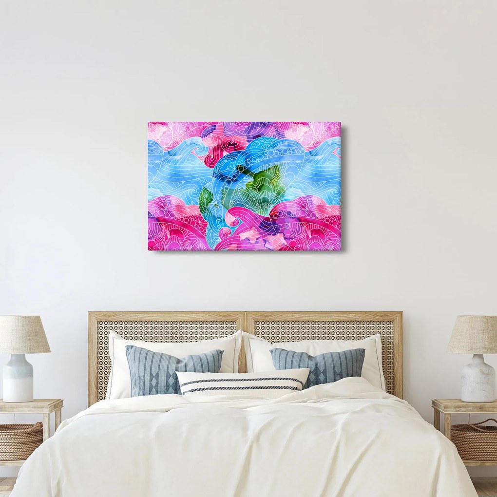 Obraz - Farebné vlny (90x60 cm)