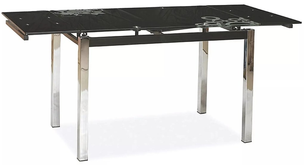 Rozkládací jídelní stůl Merlin 110/170 cm černý