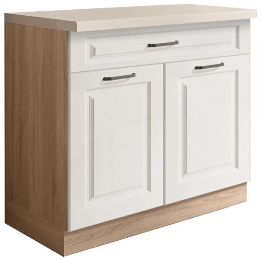 Kuchynská skrinka Smart 7D Sonoma/biely Mat