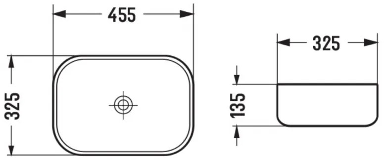 Mexen Rita umývadlo, 45 x 32 cm, sivá, 21084598