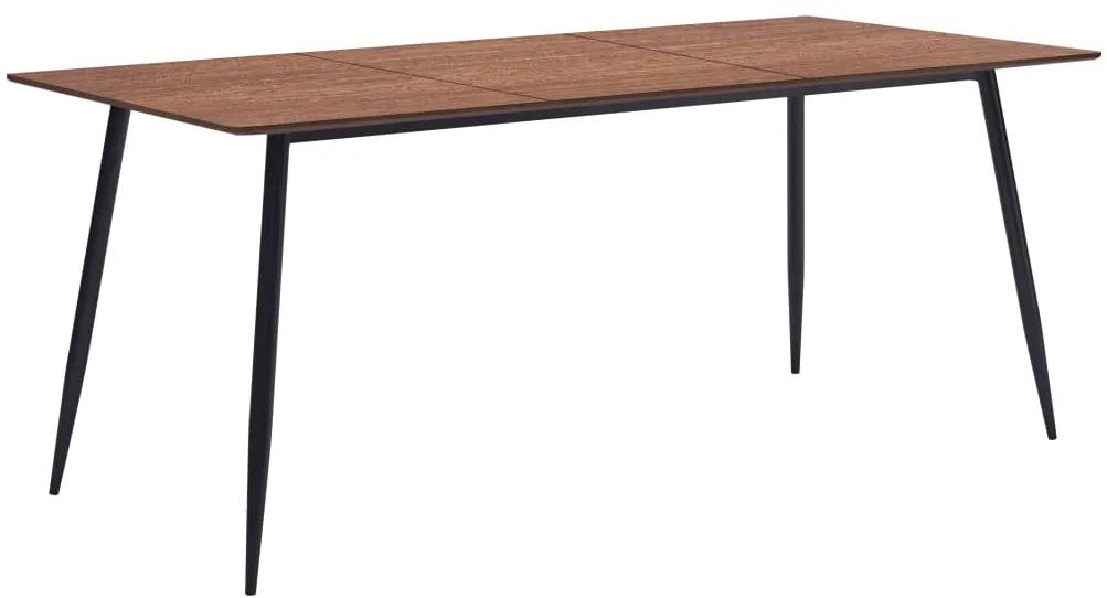 Jedálenský stôl, hnedý 200x100x75 cm, MDF